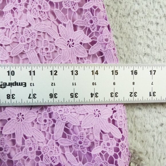 Lulu’s Sweetie Lavender Lace Flower Dress Womens Extra Small V-Neck - Picture 11 of 15